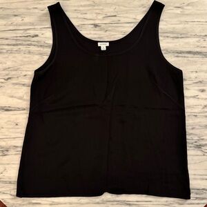 Cuyana Silk Black Tank Top